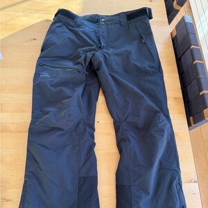L.L. Bean Black Insulated Snow Pants